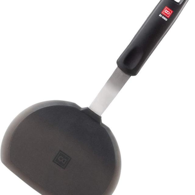 Di Oro Designer Series Flexible Silicone Turner Pancake Spatula - 600F Heat-Resistant Rubber Kitchen Spatula - Ideal for Eggs, Pancakes, Crepes, and More - BPA Free and LFGB Certified