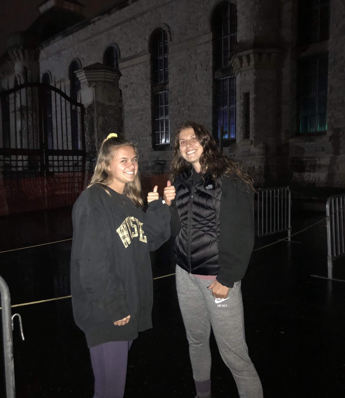 Mila and Madison going on a haunted adventure