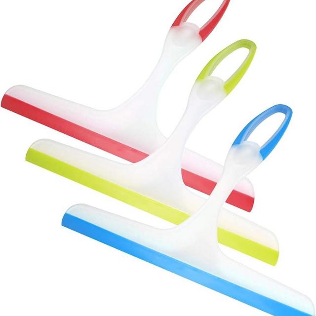 Shower Squeegee for Glass Doors, 3pcs Bathroom Squeegee for Shower Glass Cleaner Squeegee, Window Cleaning Squeegee Glass Shower Door Squeegee for Car Window Wiper Mirror Glass Windshield Squeegee