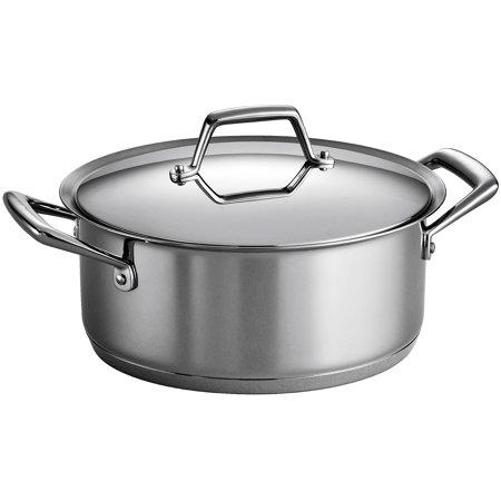 Tramontina Gourmet Prima 6-Quart Covered Sauce Pot with Tri-Ply Base