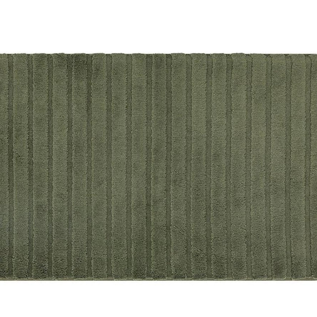 The Big One® Plush Stripe Memory Foam Bath Mat - Olive, 20X32