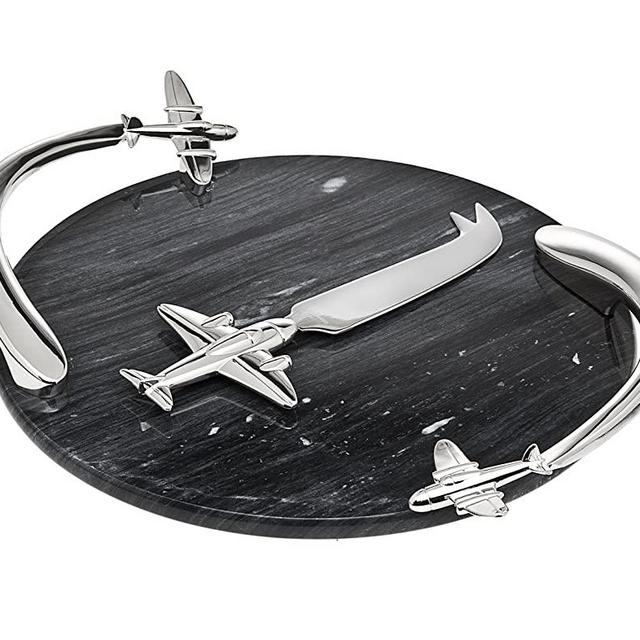 GodingerAirplane Marble Board W/Knife