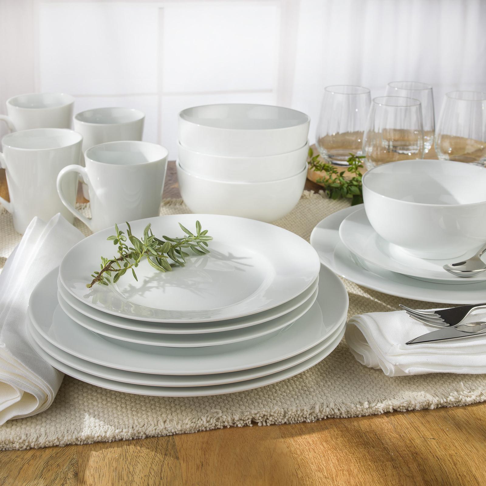 Claire Everyday Classic Rim 16-Piece Dinnerware Set