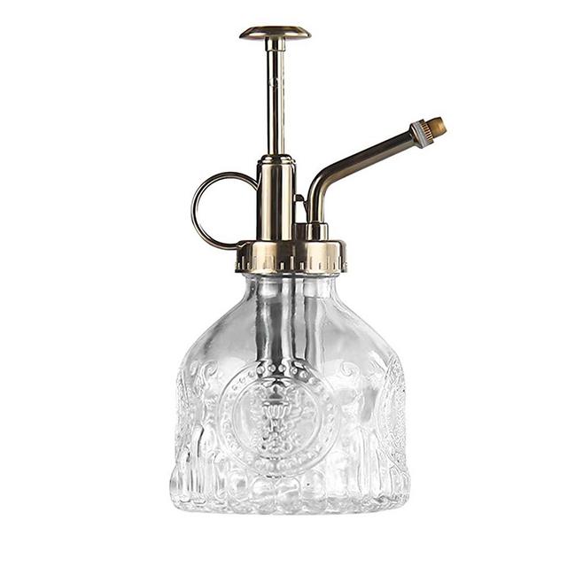 HIFUAR Plant Mister,European Style Vintage Thickened Glass Watering Can Spray Bottle,Suitable for Watering Indoor and Outdoor Plants and Cleaning(1PCS)