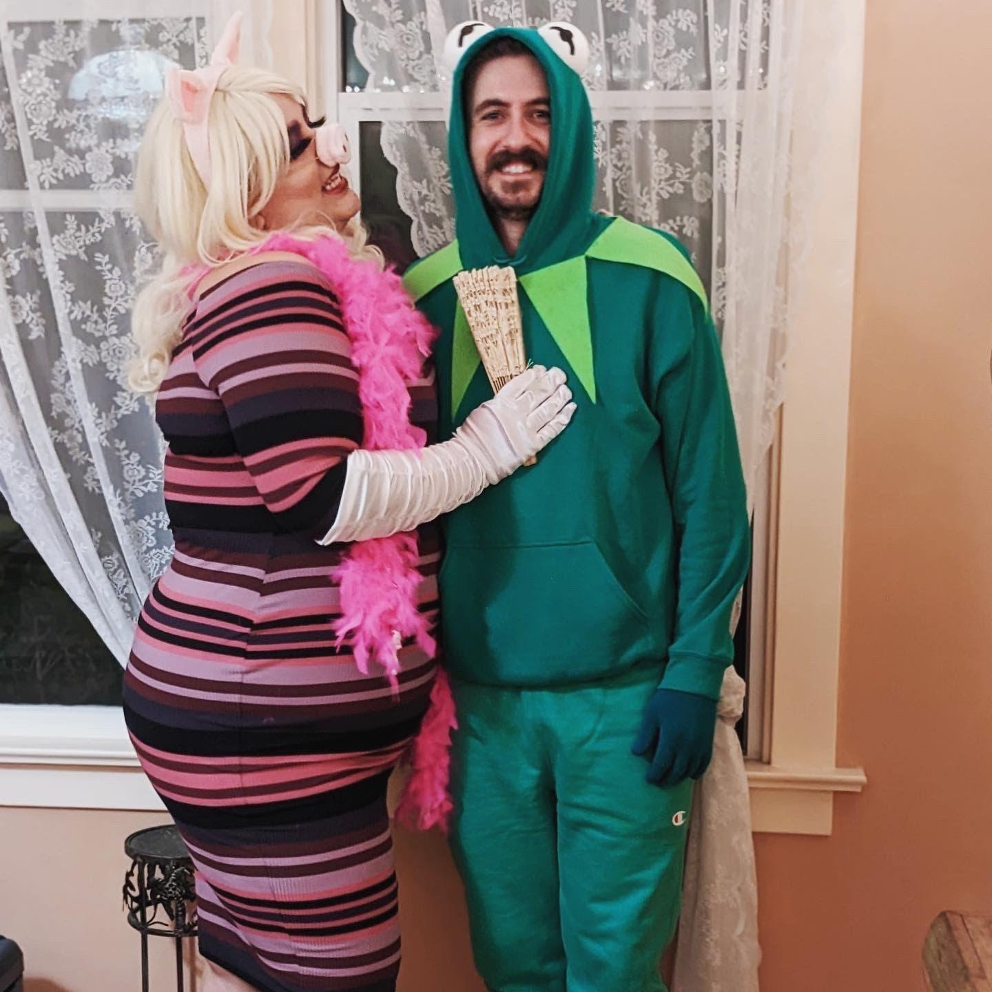 Our iconic Miss Piggy and Kermit Halloween costumes