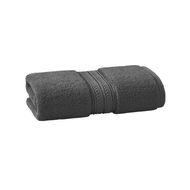 Better Homes and Gardens Thick and Plush Hand Towel, Grey Shadow