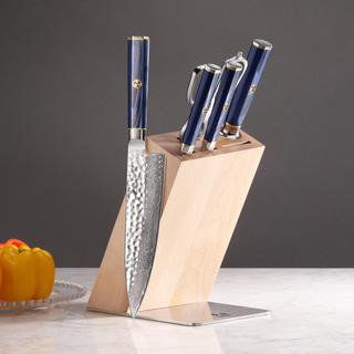Kita Blue 6-Piece HUA Knife Block Set