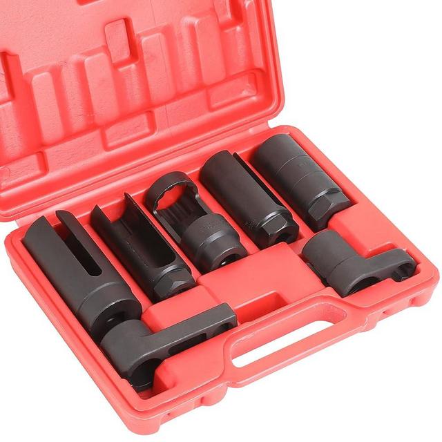 WYNNsky Oxygen Sensor & Oil Pressure Sending Unit, Master Sensor Socket Set, 7 Pieces