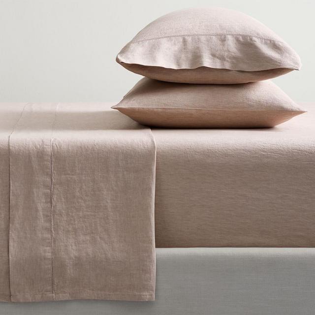 Smoky Quartz Belgian Flax Linen Sheet Set, Queen