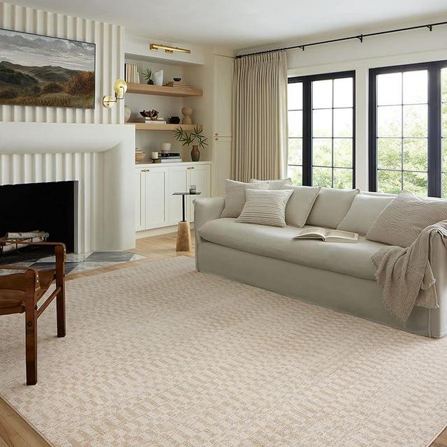 Loloi II Kamala Collection KAM-05 Ivory/Natural 9'-2" x 13' Area Rug