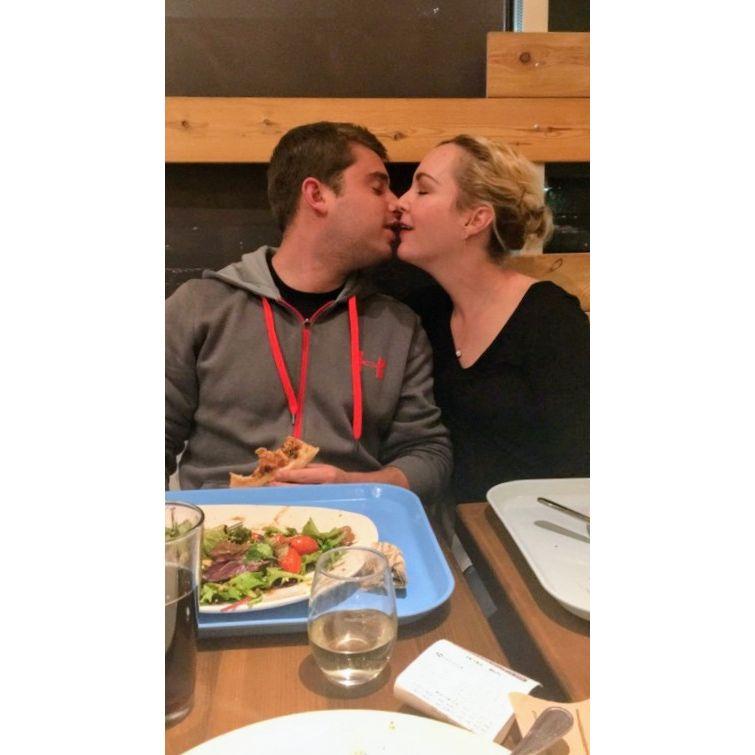 Date night at Mod Market. Very early in our relationship. Thank you, Roy for capturing this moment.