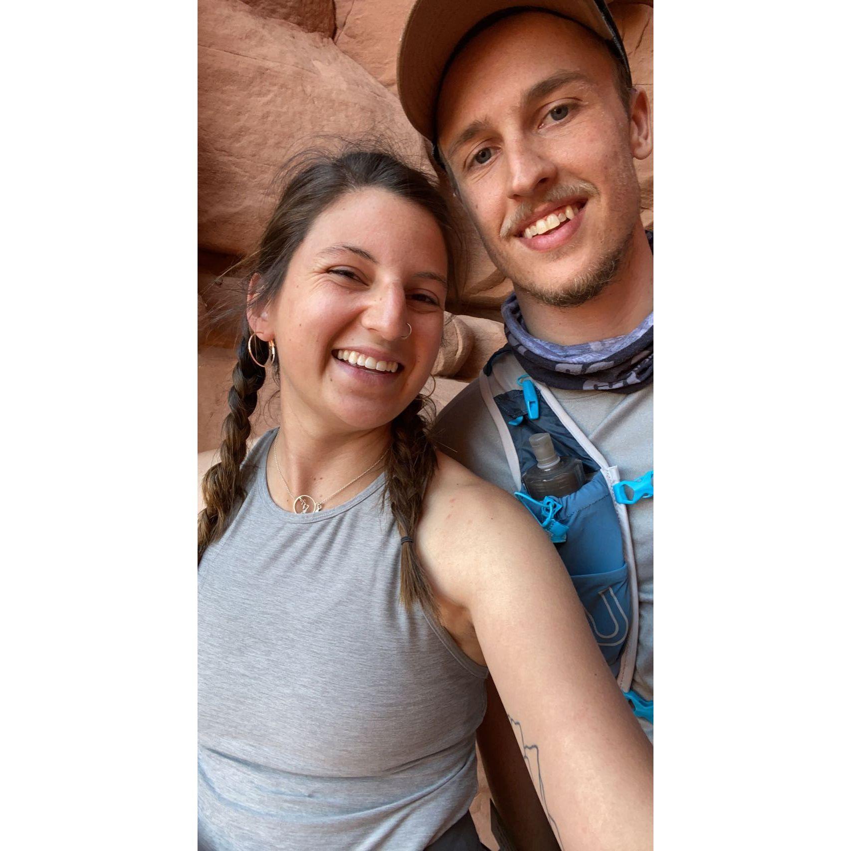 Rapelling through Arches National Park in Utah - 2021