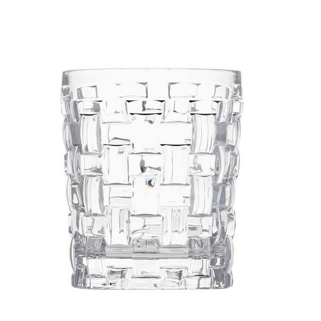 Basketweave Double Old Fashioned Glass, Set of 4