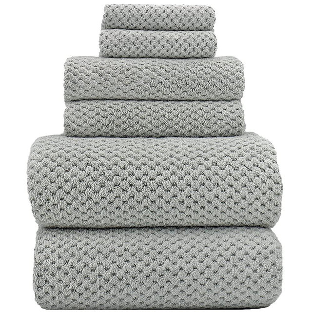 YTYC Towels,39x78 Inch Oversized Bath Sheets Towels for Adults Luxury Bath Towels Extra Large Sets for Bathroom Super Soft Highly Absorbent Microfiber Shower Towels 80% Polyester (Grey,6 Piece)