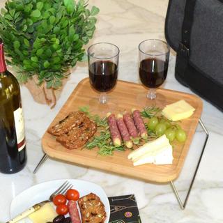 Bamboo Folding Tray with Cheese Board