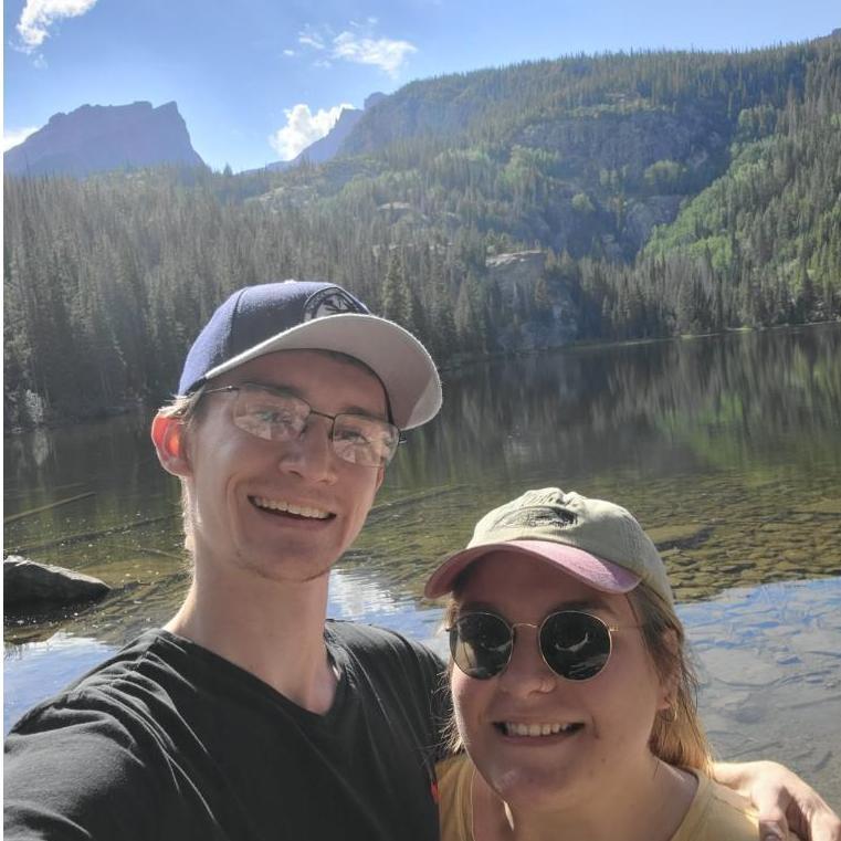 Hiking at Rocky Mountain National Park after our move to Colorado, September 2022