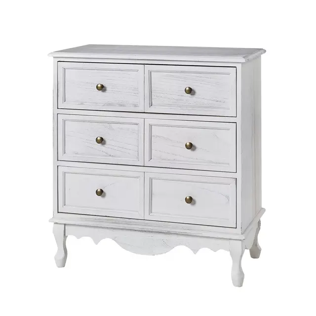 Galatea 32'' Tall 3 - Drawer Nightstand | HULALA HOME-WHITE