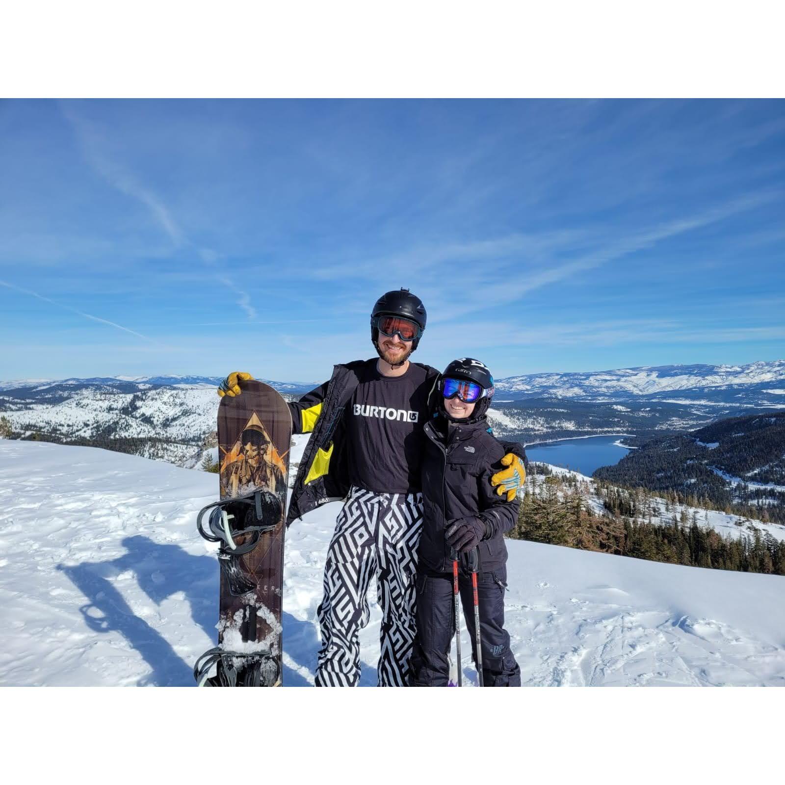 Skiing in Tahoe 2022
