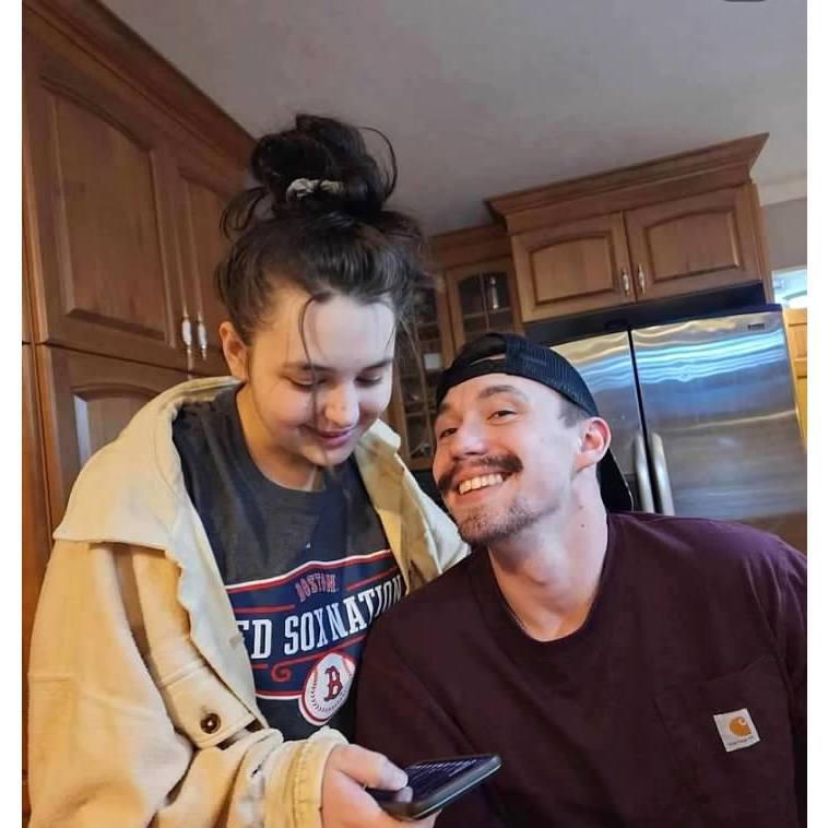 Austin and Maddie on one of their first dates together at a mutual friends house