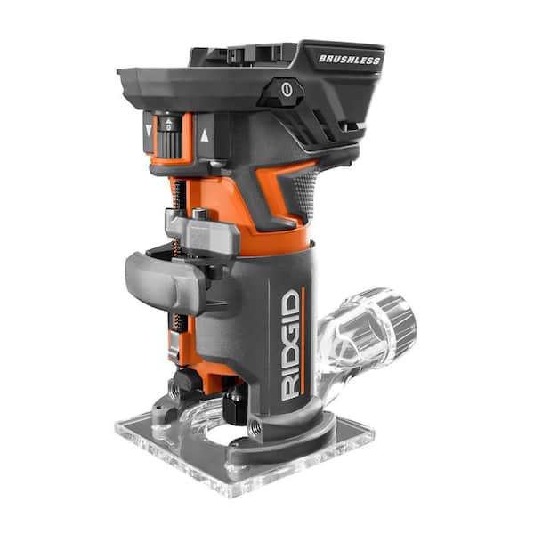 18V OCTANE Brushless Cordless Compact Fixed Base Router with 1/4 in. Bit, Round and Square Bases and Collet Wrench