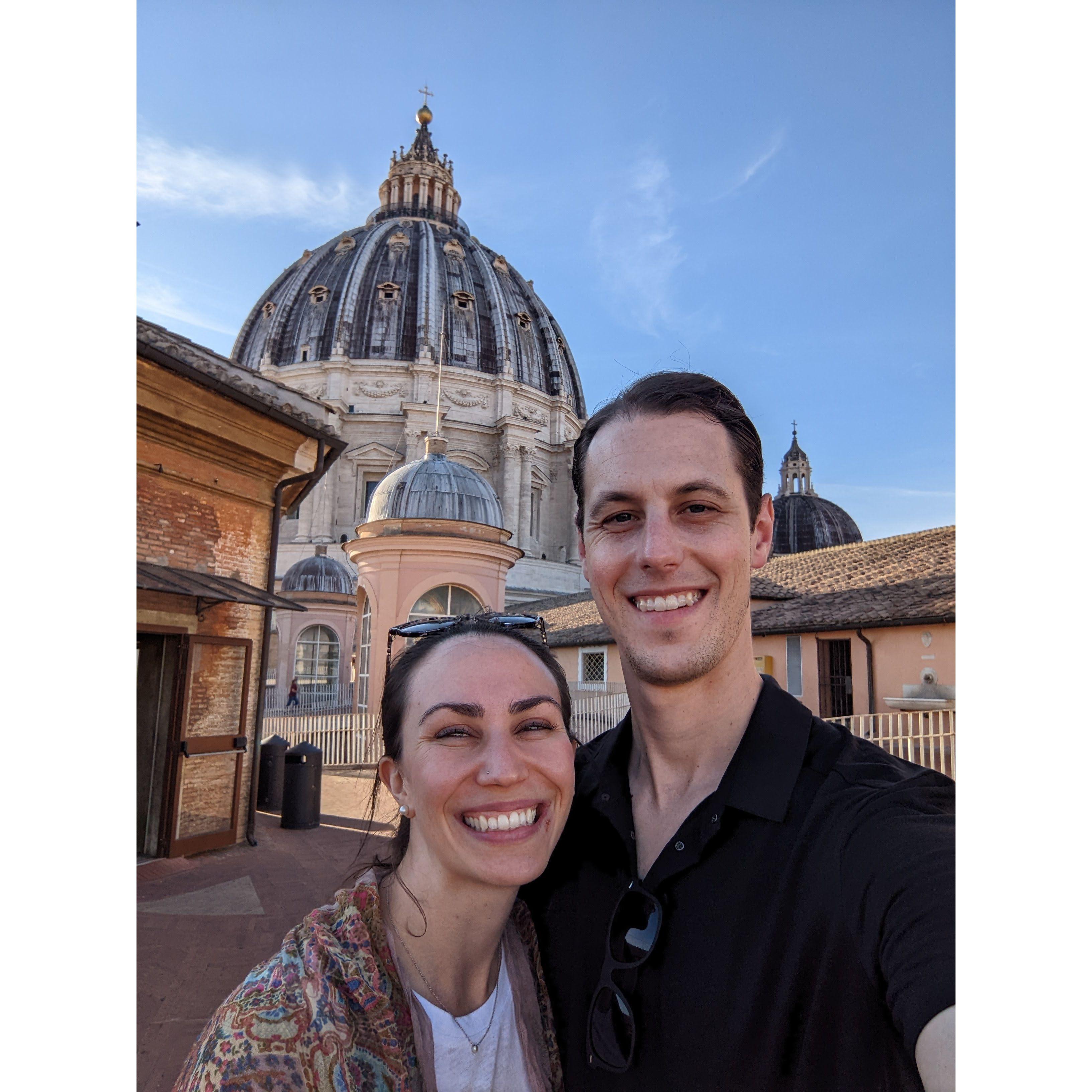 Our honeymoon began in Rome
