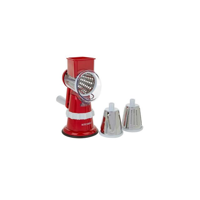 Kitchen HQ Speed Grater and Slicer with Suction Base Refurbished Red