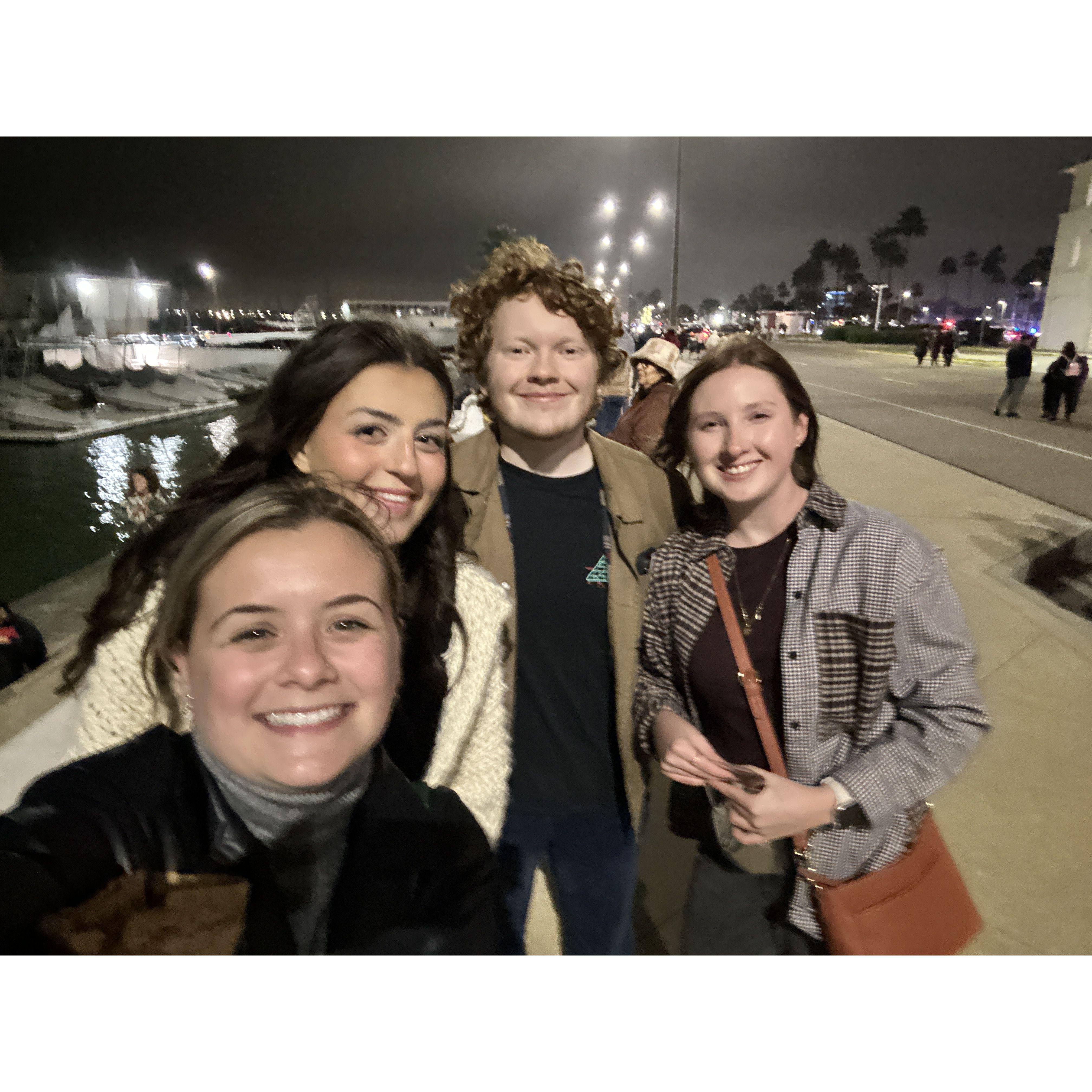 Last nights in TX before moving to Cali. Sophia, Alissa, and Liam.. Thank you guys for a memorable last night in Corpus Christi... I remember the sailboats with the lights on them... only in TX