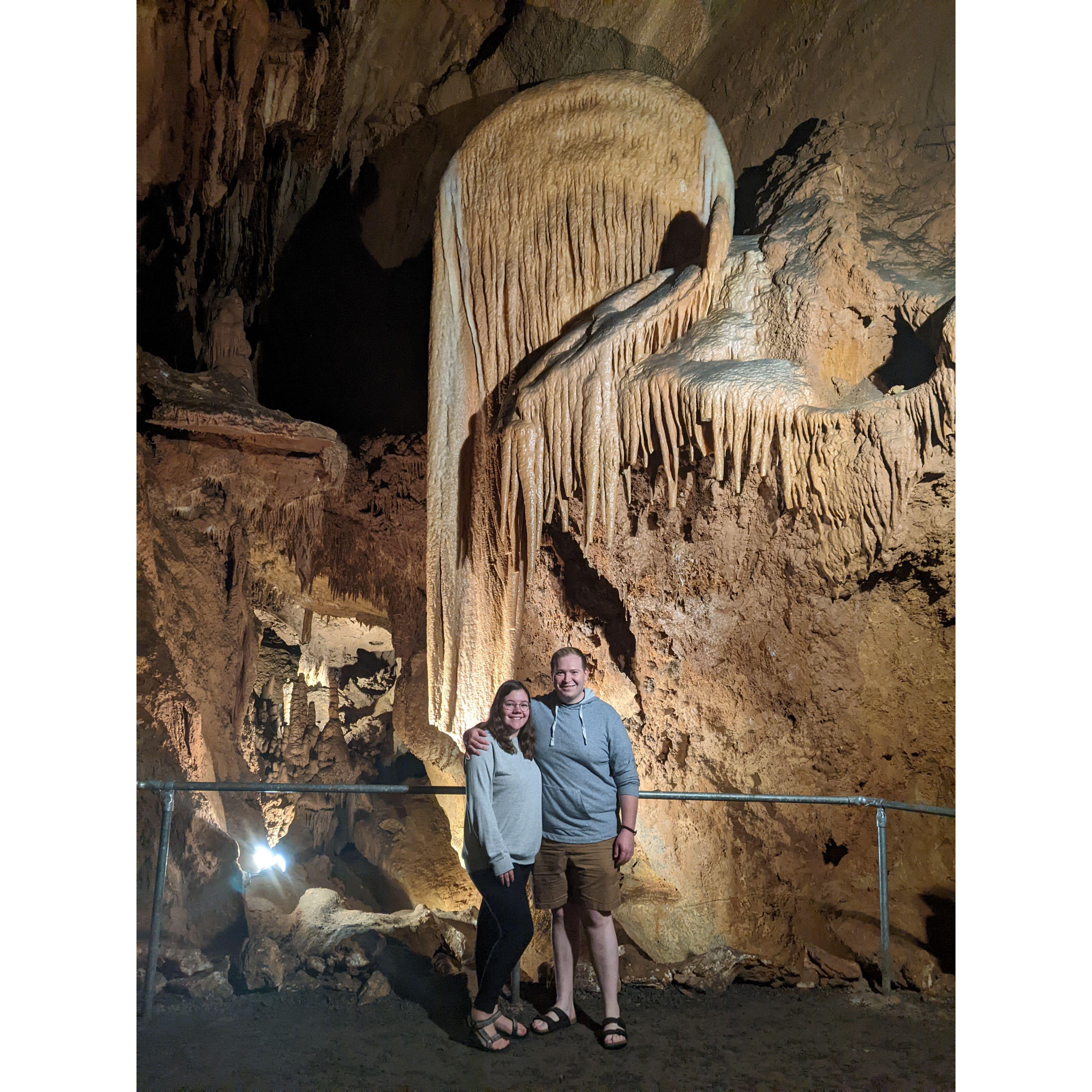 We got engaged this weekend! We visited Luray Caverns and spent the weekend in Mt. Crawford, VA