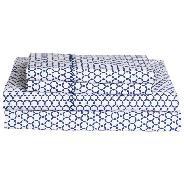 Kesar Indigo Sheet Set