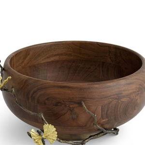 Michael Aram Butterfly Ginkgo Wood Salad Bowl | Dillard's
