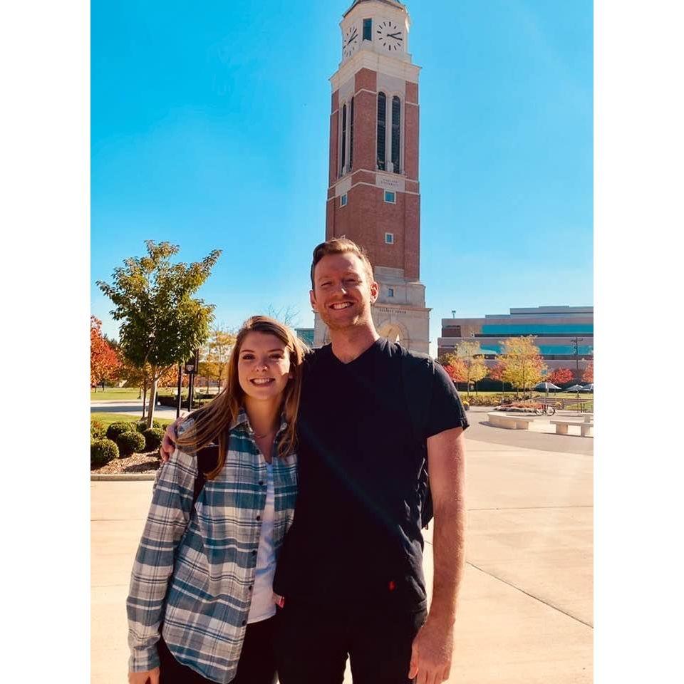 Our first picture together: first year of medical school, a year before we started dating