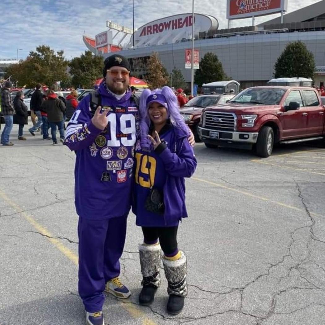 1st ever away game for both of us in KC