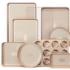 9-Piece Baking Pans Set Nonstick