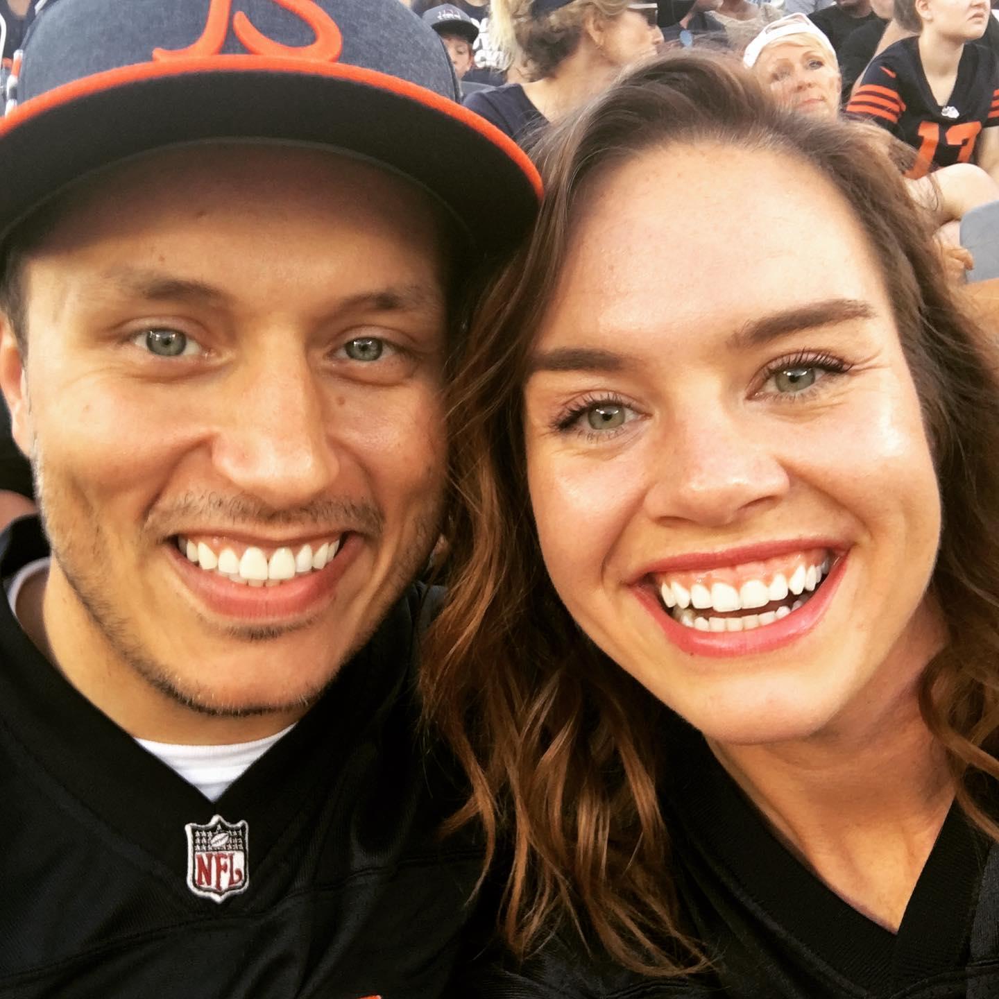 Beth's first Bears game!