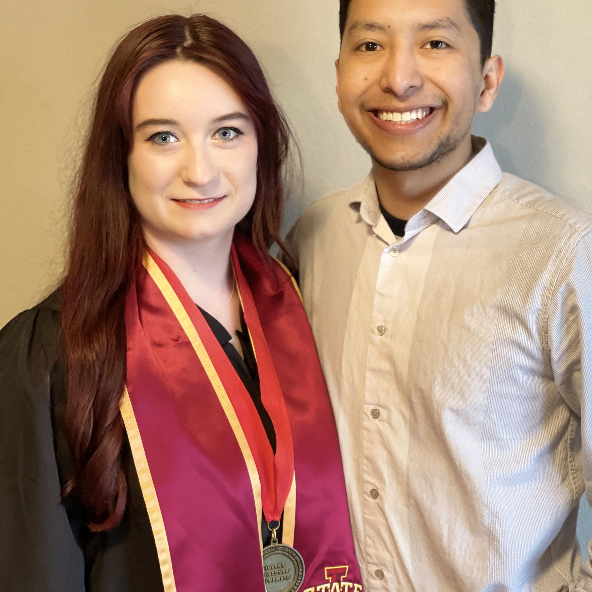 The second college graduation together...