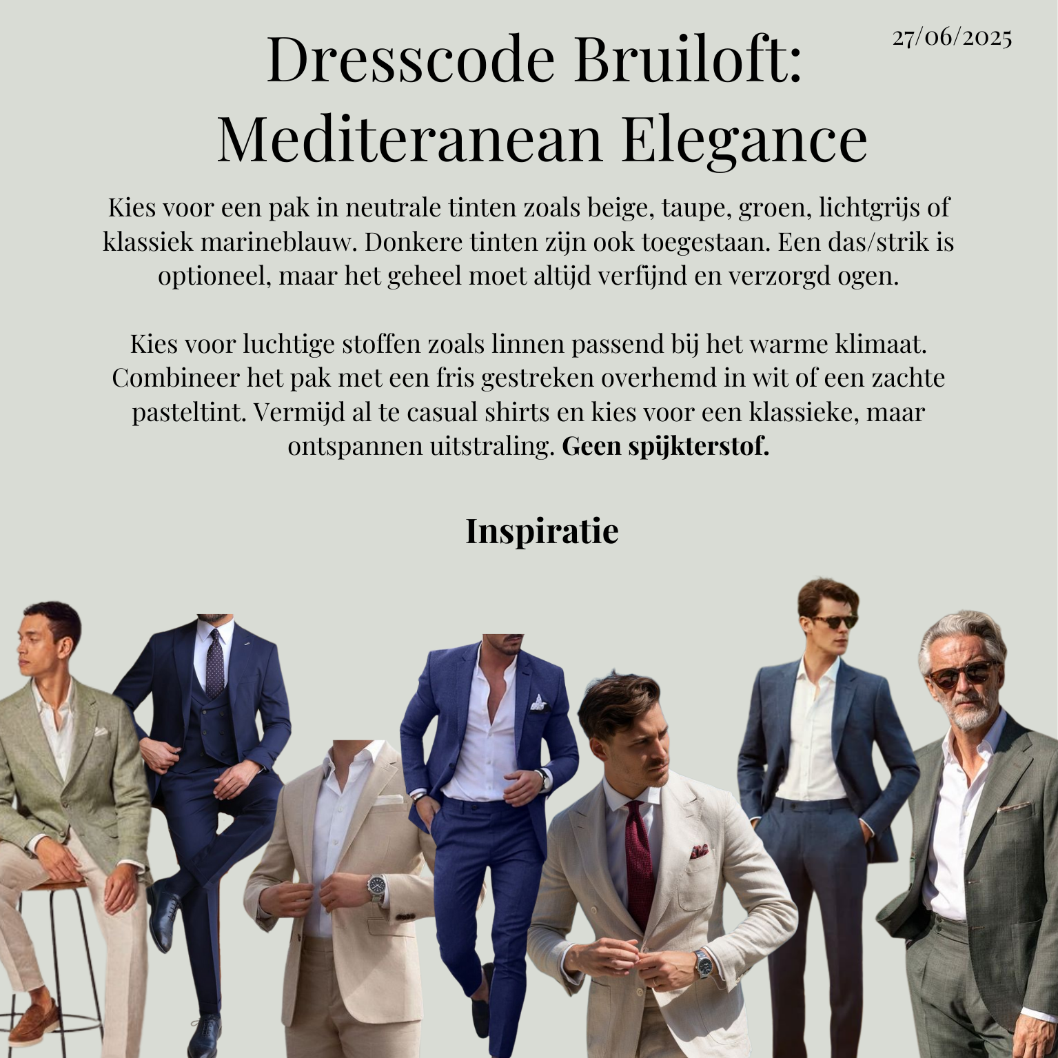 Dresscode mannen bruiloft (NL)