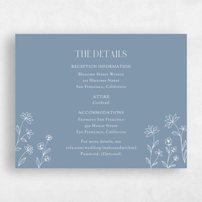 Storm Blue Wedding Enclosure - Durham
