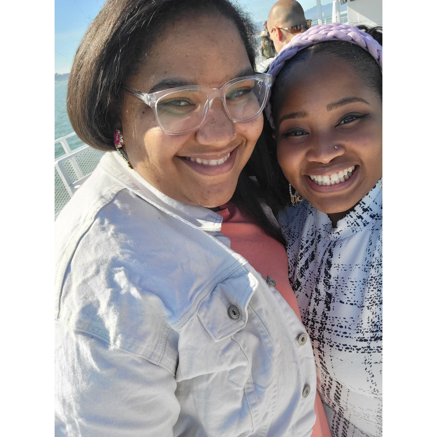 On a romantic Bay cruise the day Bree said "Yes" back!