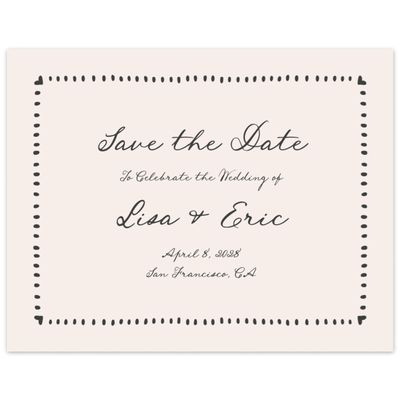 Linen, Beige Wedding Digital Save the Date - Jemima Landscape
