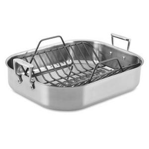 All-Clad Traditional Roasting Pan with Rack, Large