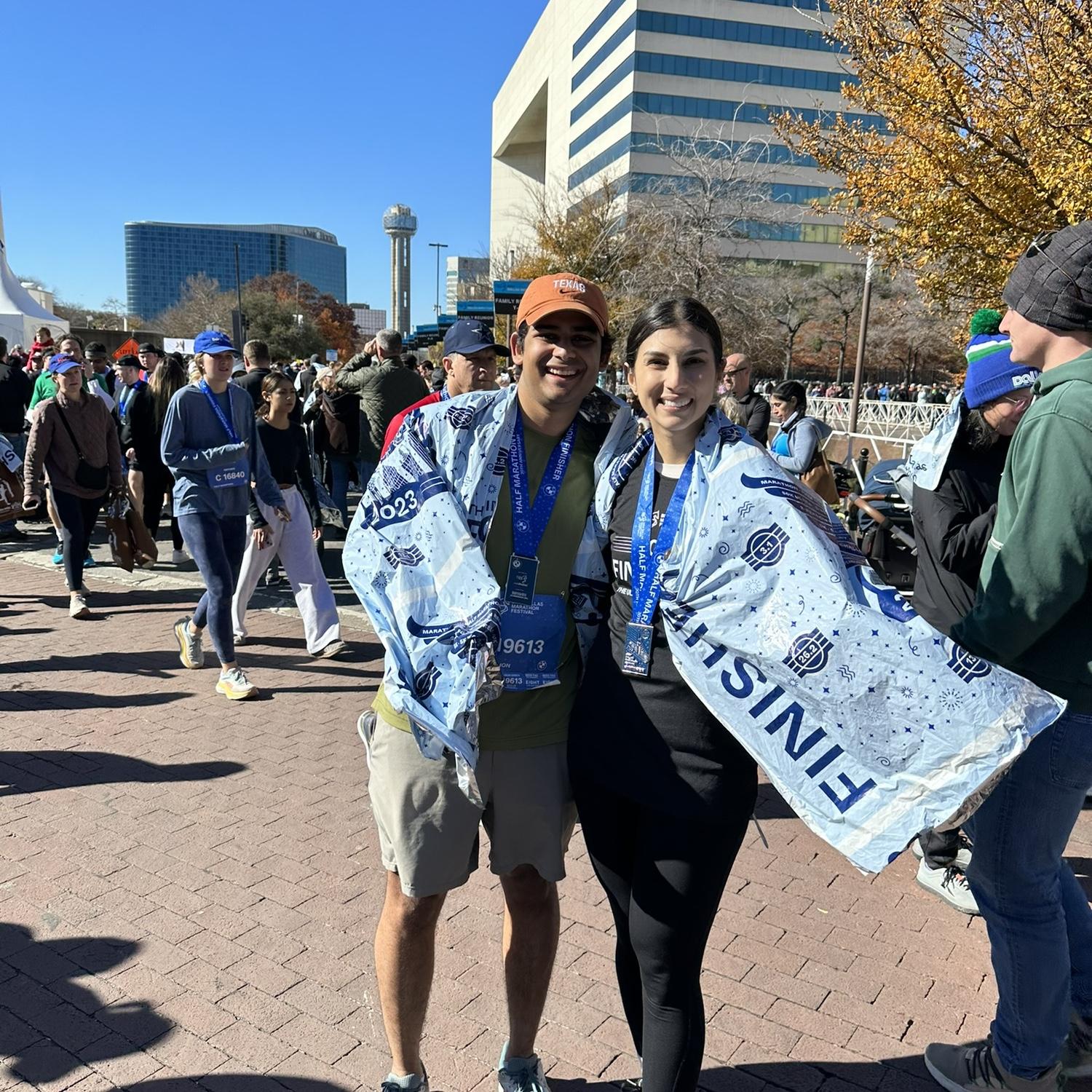 First half marathon together!
