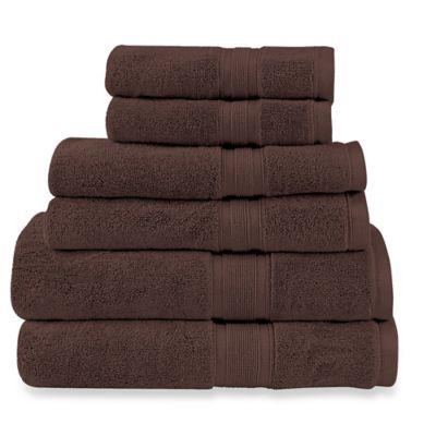 Wamsutta® Icon PimaCott® 6-Piece Bath Towel Set in Espresso