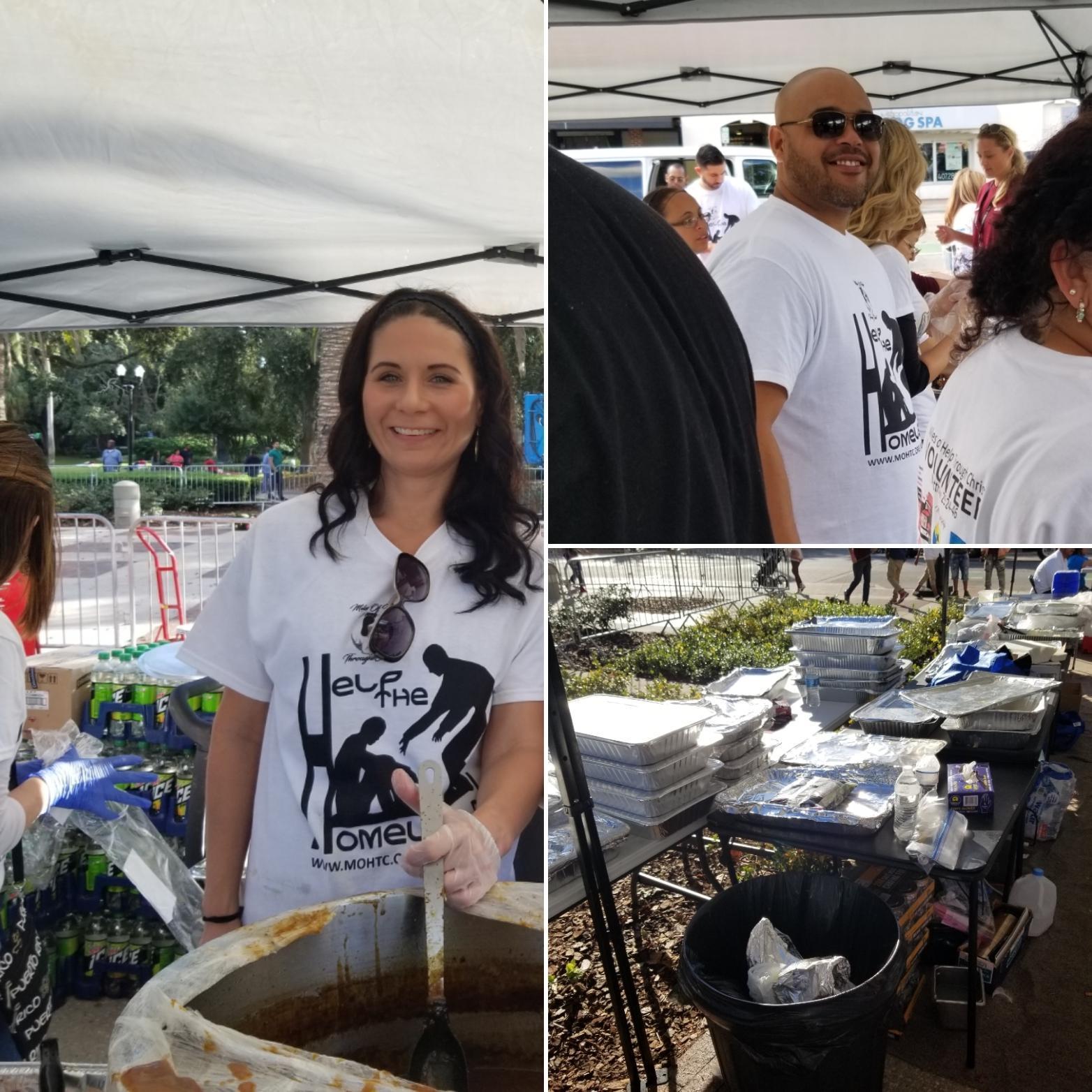 Where it began! Feeding the homeless 11/17/2018, I was tired of gravy duty and Christopher graciously took over! We hung out that day which turned into that night and literally every day after that!