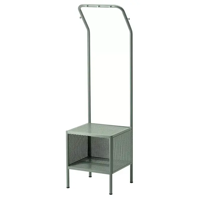 NIKKEBYClothes rack, gray-green15 3/4x55 7/8 "