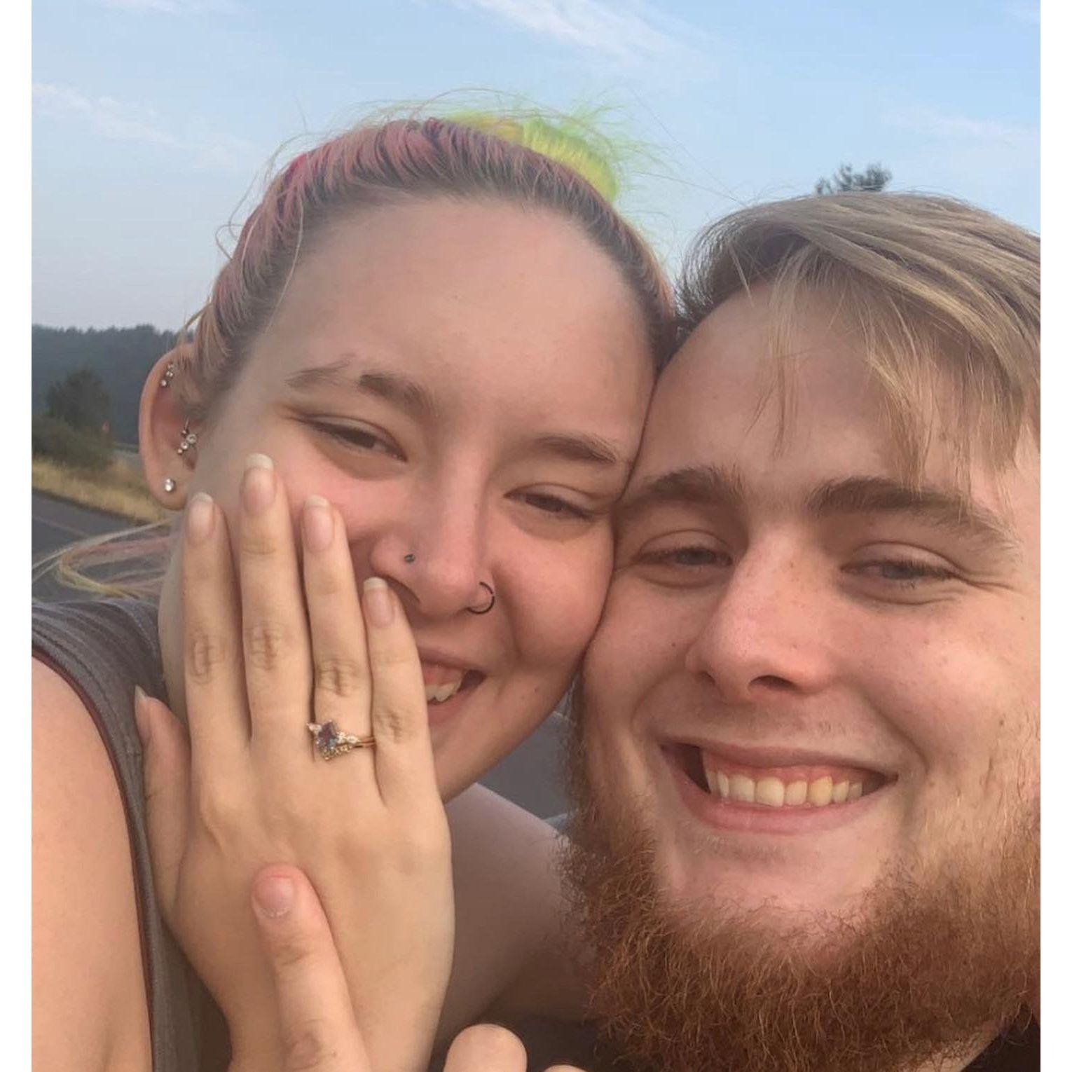 when we got engaged!!