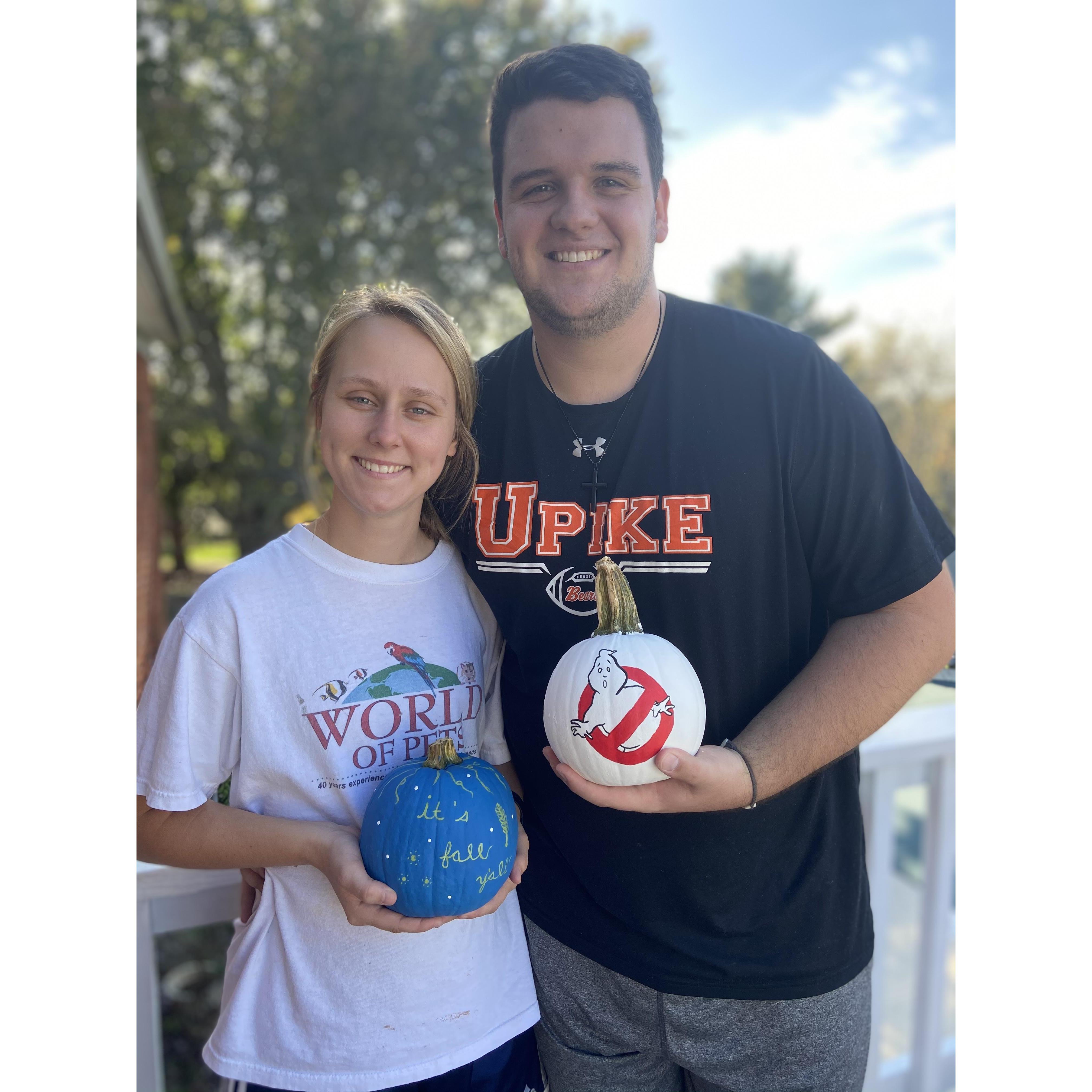 A little pumpkin painting fun!
