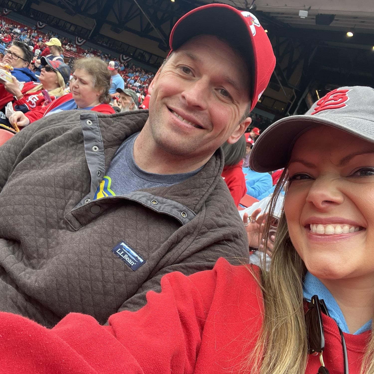 Cardinals game at Busch Stadium