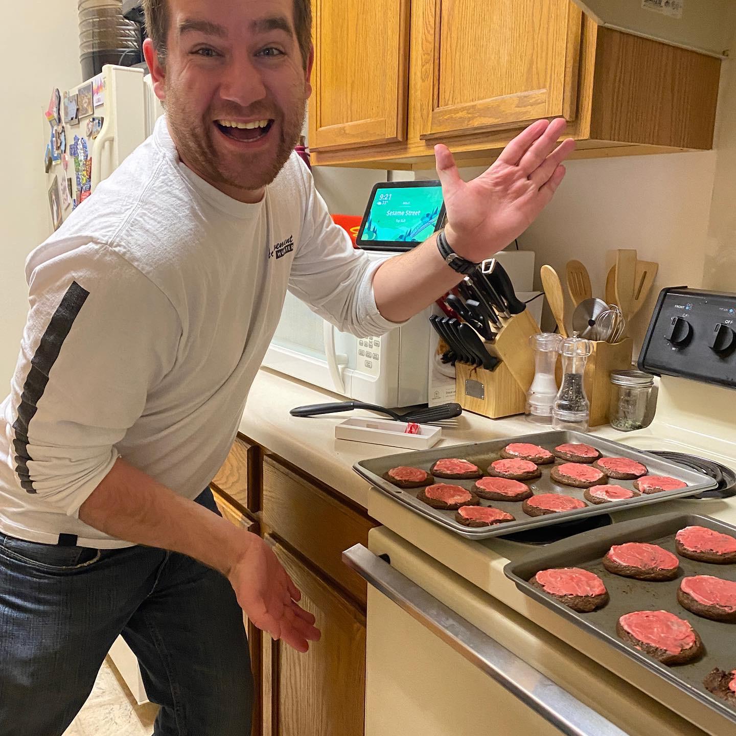 Making Grandma Adele’s Christmas cookies for the first time together ❤️