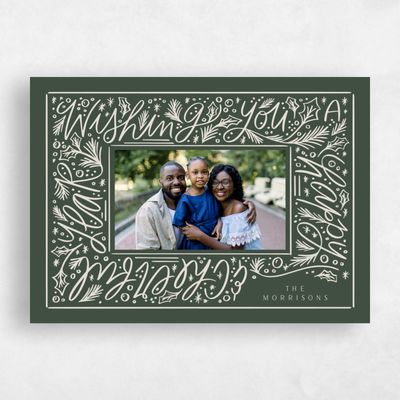Evergreen Holiday Card - New Year Cheer