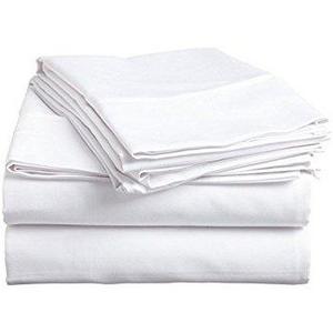 HC Collection Bed Sheets Set, HOTEL LUXURY Platinum Collection 1800 Series Bedding Set, Deep Pockets, Wrinkle & Fade Resistant, Hypoallergenic Sheet & Pillow Case Set (Queen, White)
